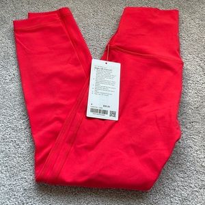 Lululemon Align size 4, Love Red brand new 25in leggings